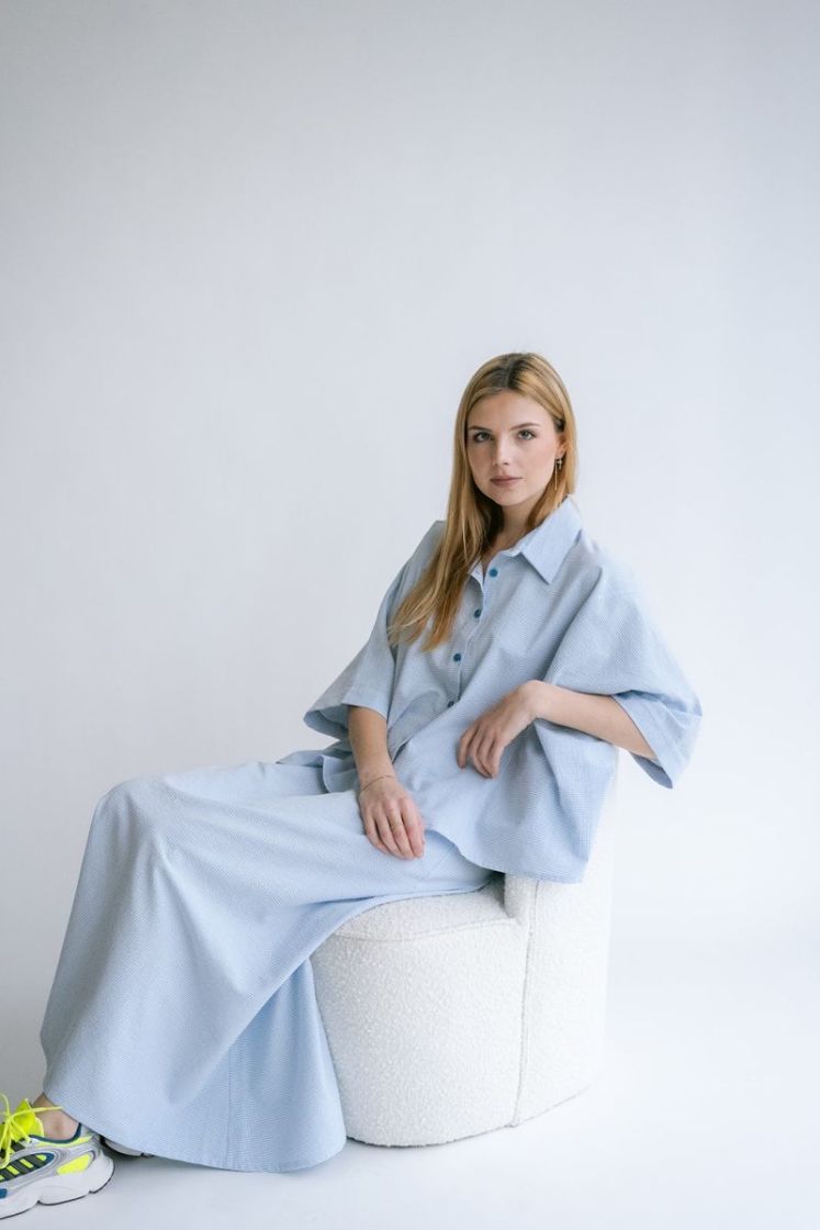 Juliette Skirt  Vichy Blue