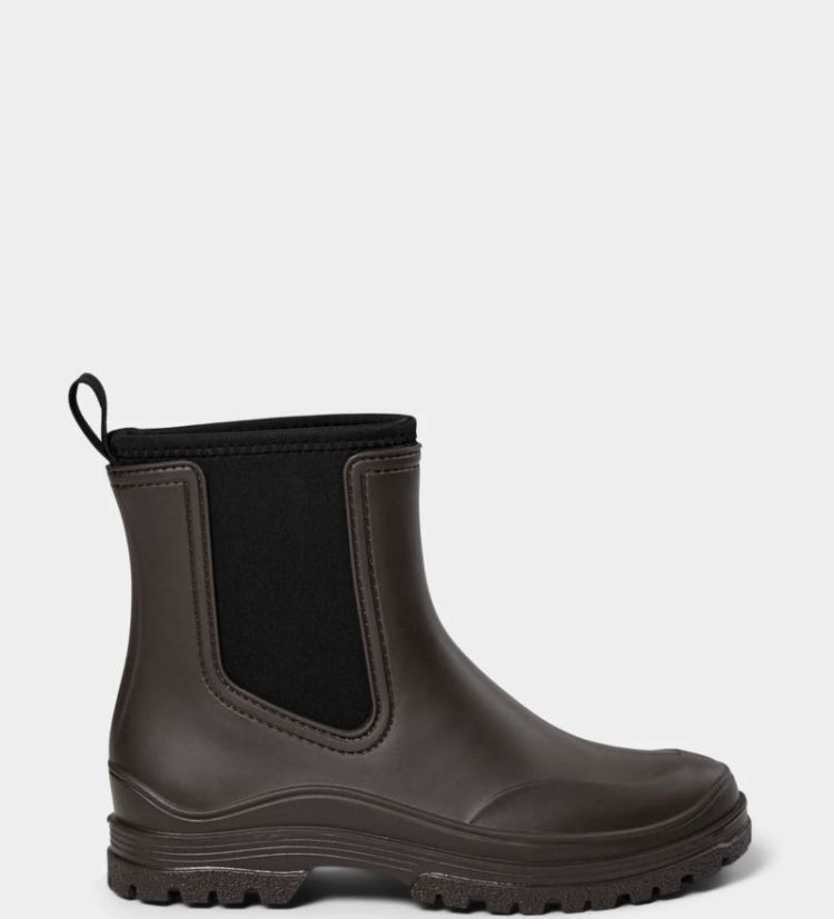 Jodiesw rubber boot w lining Intense brown