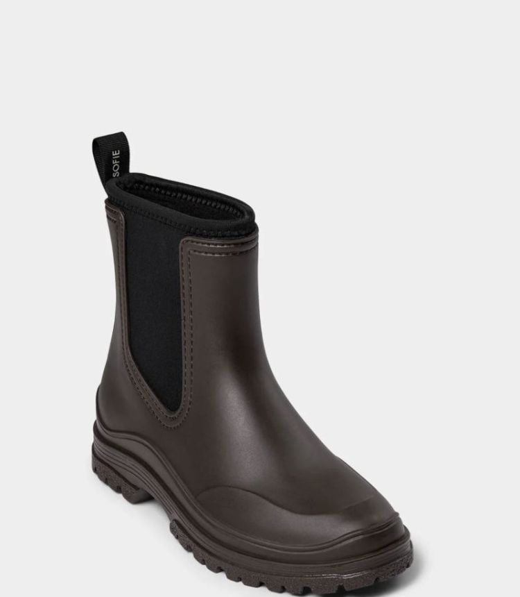 Jodiesw rubber boot w lining Intense brown