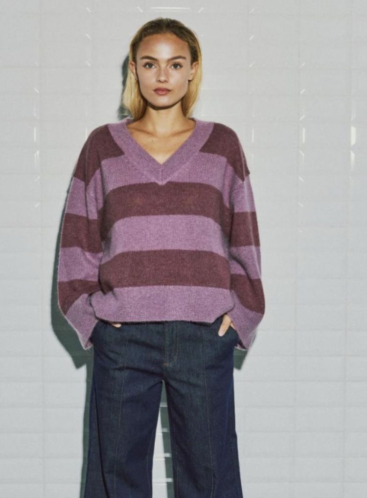 Wblnikita ls pullover Blackberry stri