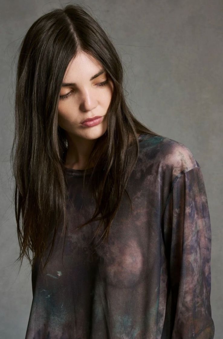 Top ML col rond resille Cosmos 