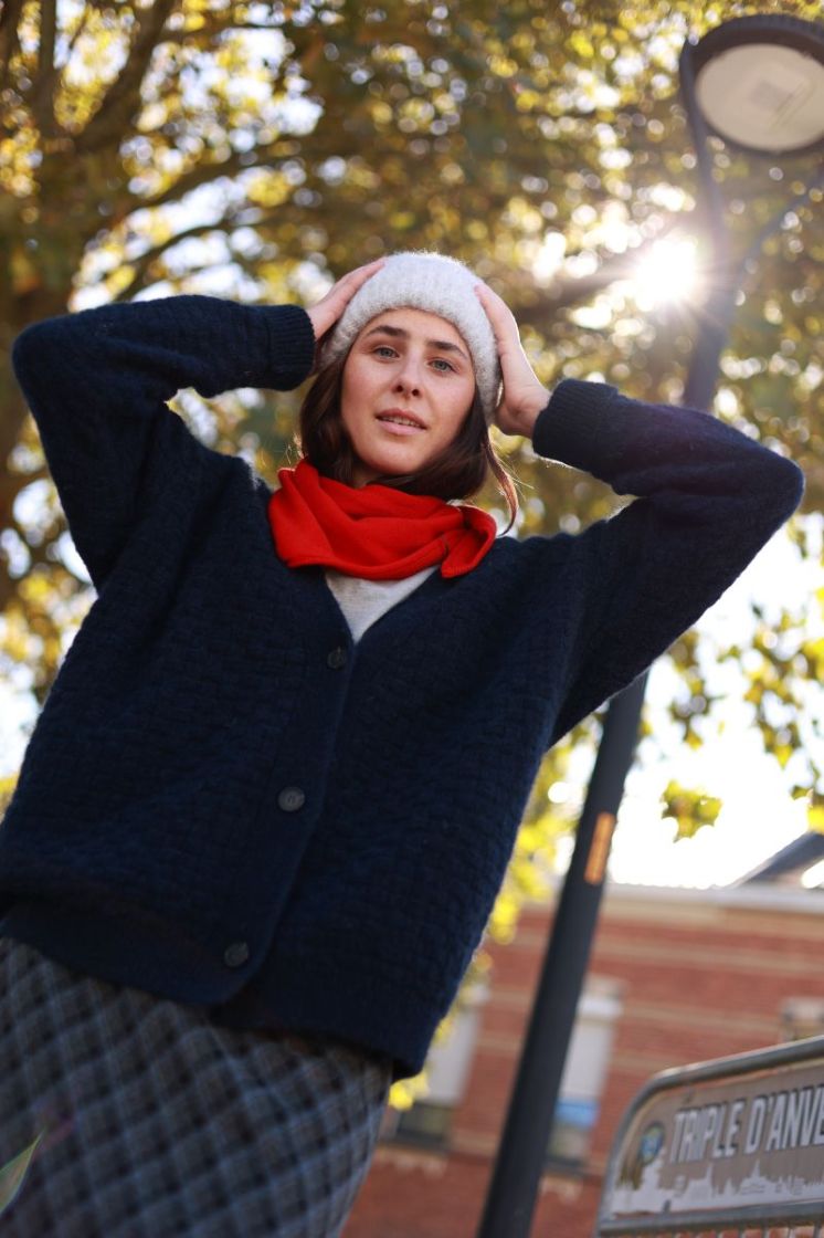 Triangle scarf  Red