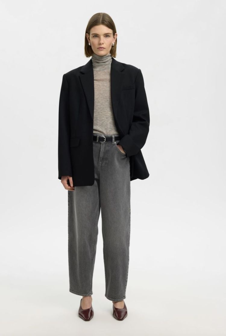 Slwbarrel bea korit HW jeans medium grey Den