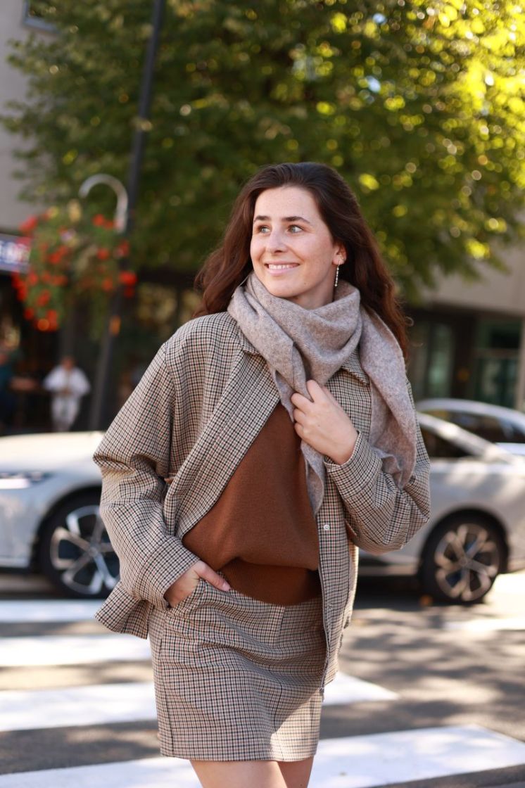 Slwelara relaxed bomber jacket Checks