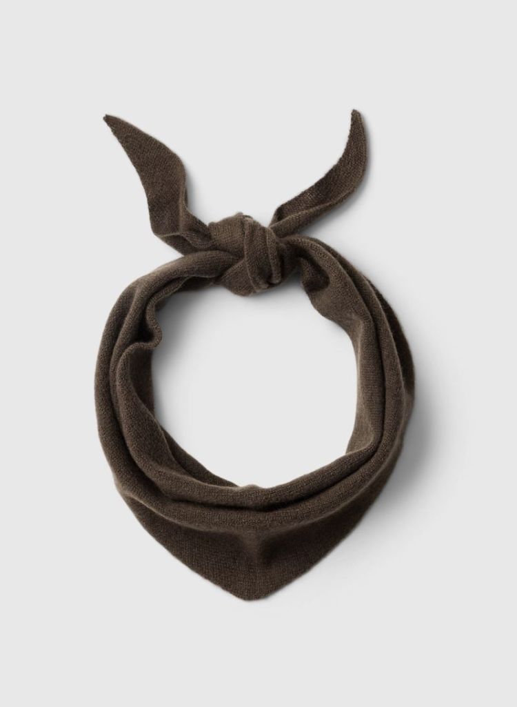 Slwmaria narrow cashmere scarf Chocolate chip