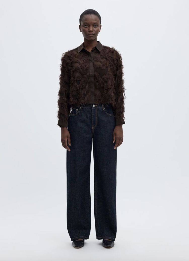 Slwmyline ls fluffy cropped sh Delicioso