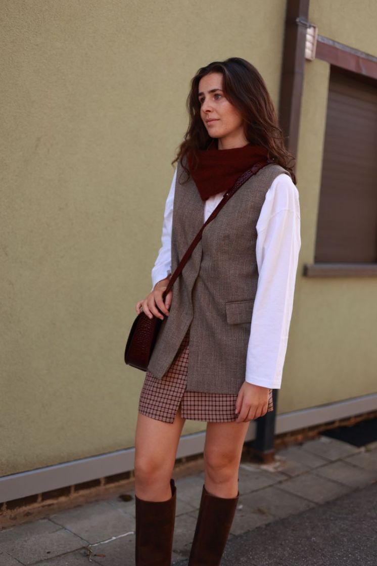 Slwrelaxed ezma vest Chocolate chip
