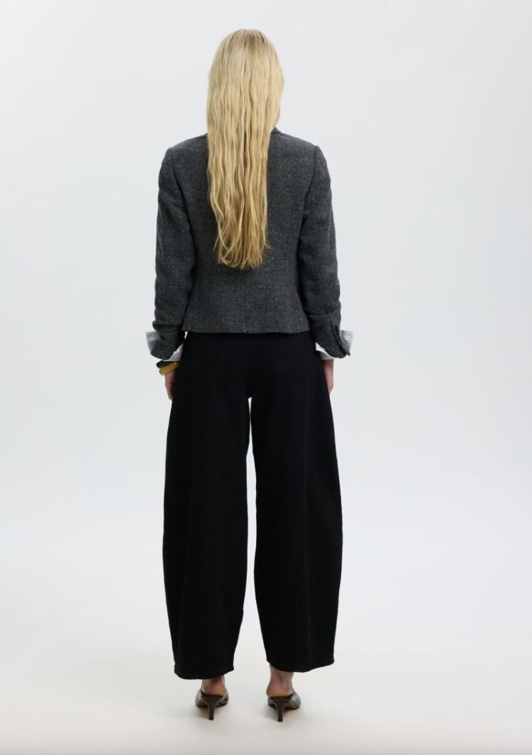 Slwbarrel loose nanet black hw Black denim