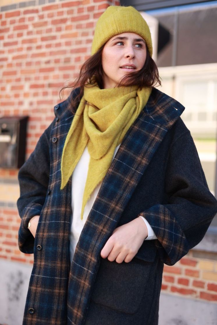 Slwlulu brushed wool blend  Avocado oil 