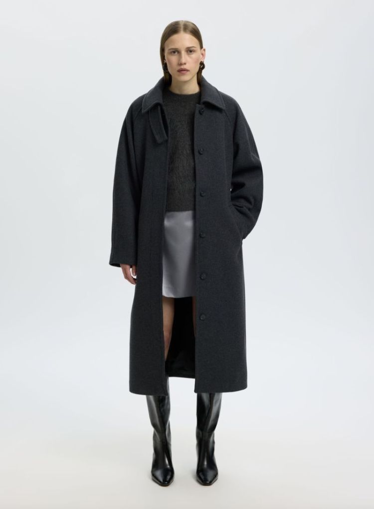 Slwathena mw short skirt  Asphalt 