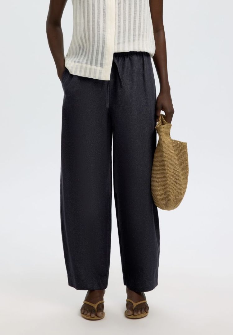 Slfloose barrel willow mw line Dark navy