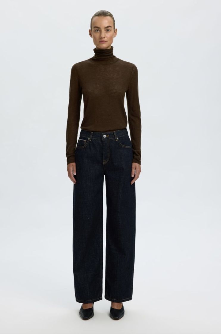 Slwvendy wool LS knit roll nek Delicioso