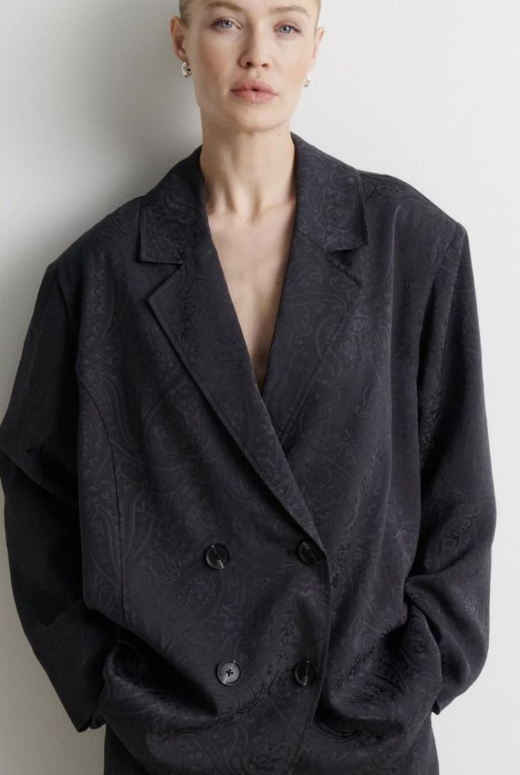 Shana Blazer shirt  Asphalt 