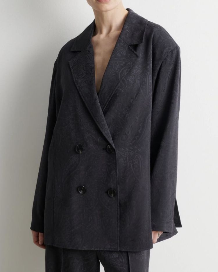 Shana Blazer shirt  Asphalt 