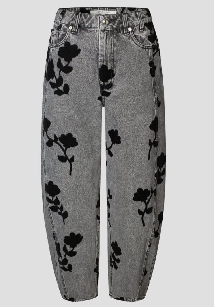 Lawrissa denim barrel jeans Denim grey 