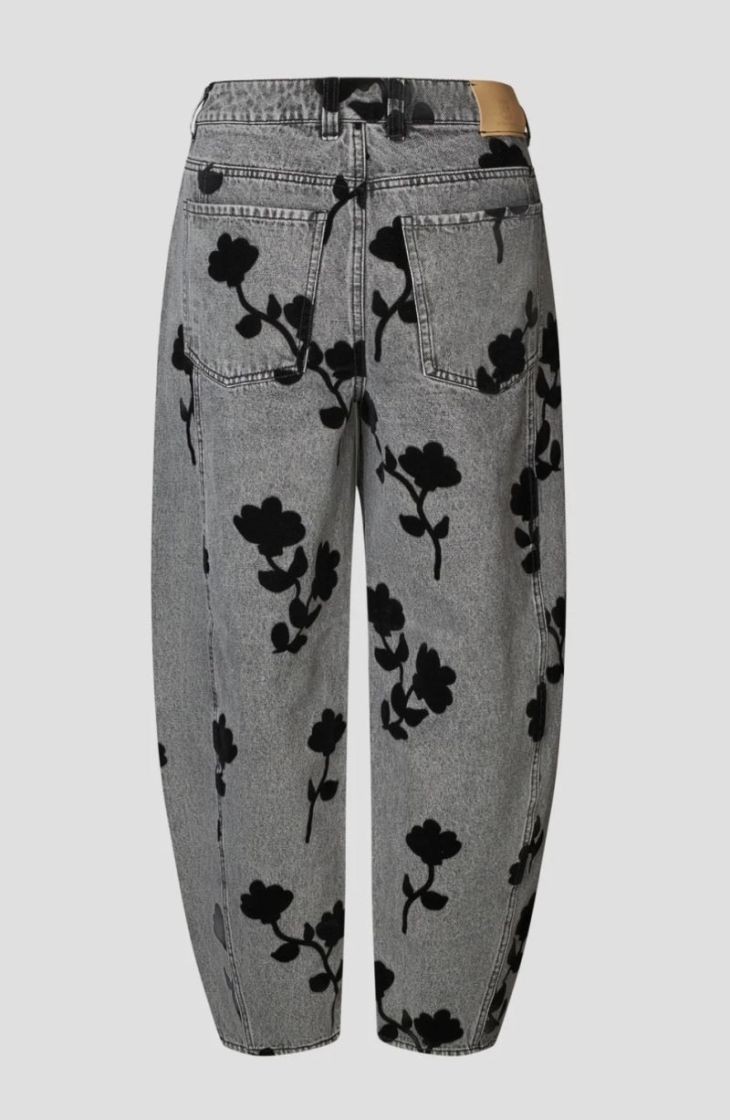 Lawrissa denim barrel jeans Denim grey 