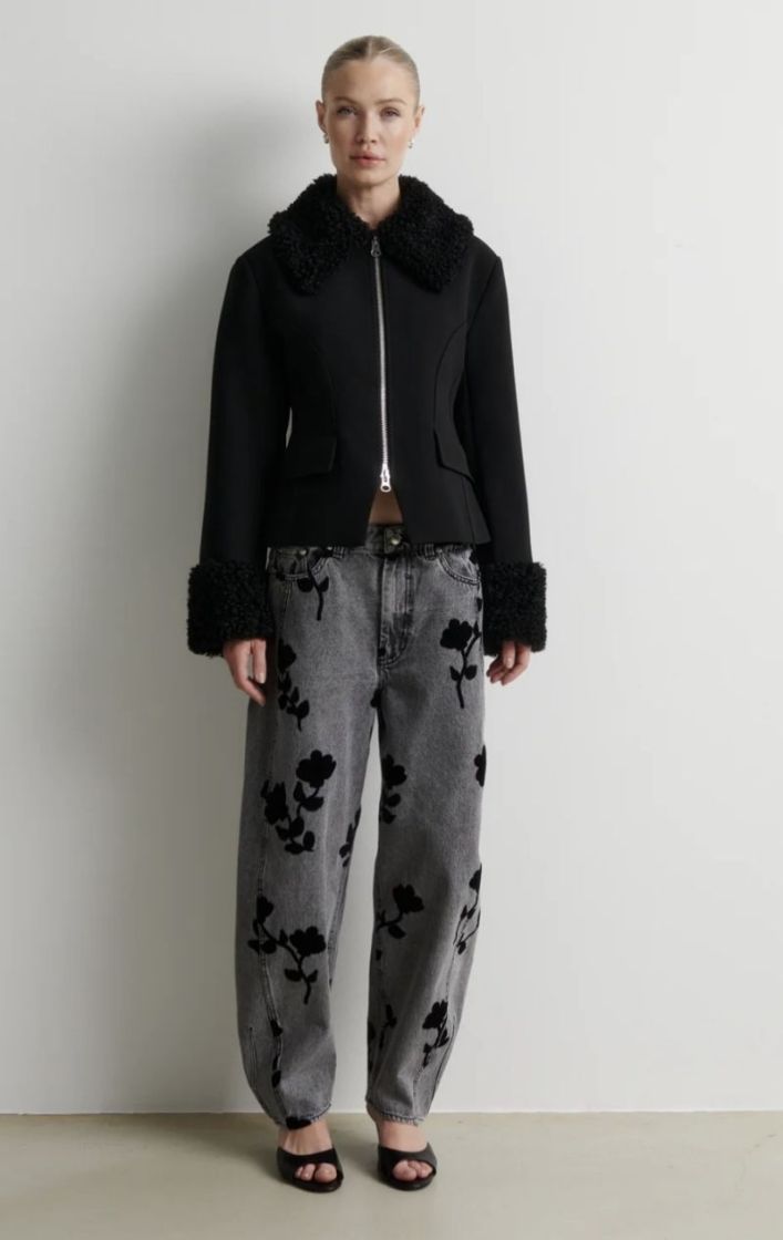 Lawrissa denim barrel jeans Denim grey 