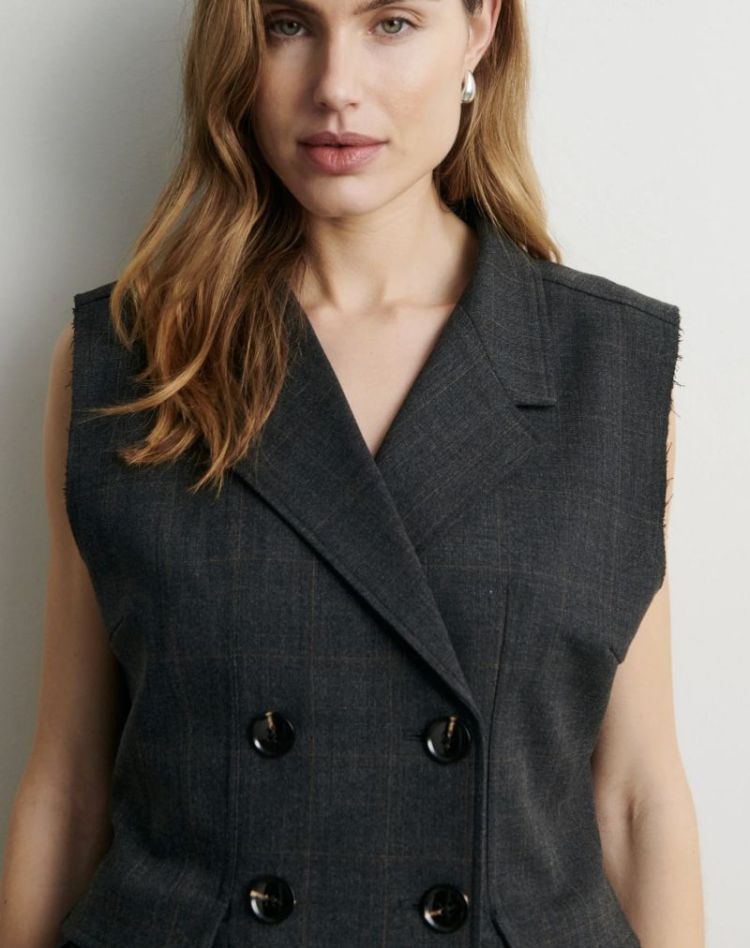 Anjou waistcoat  Dark grey melan