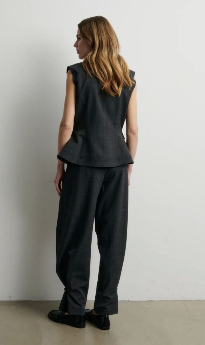 Anjou waistcoat  Dark grey melan