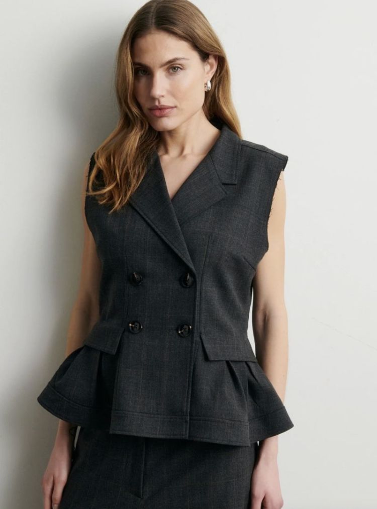 Anjou waistcoat  Dark grey melan