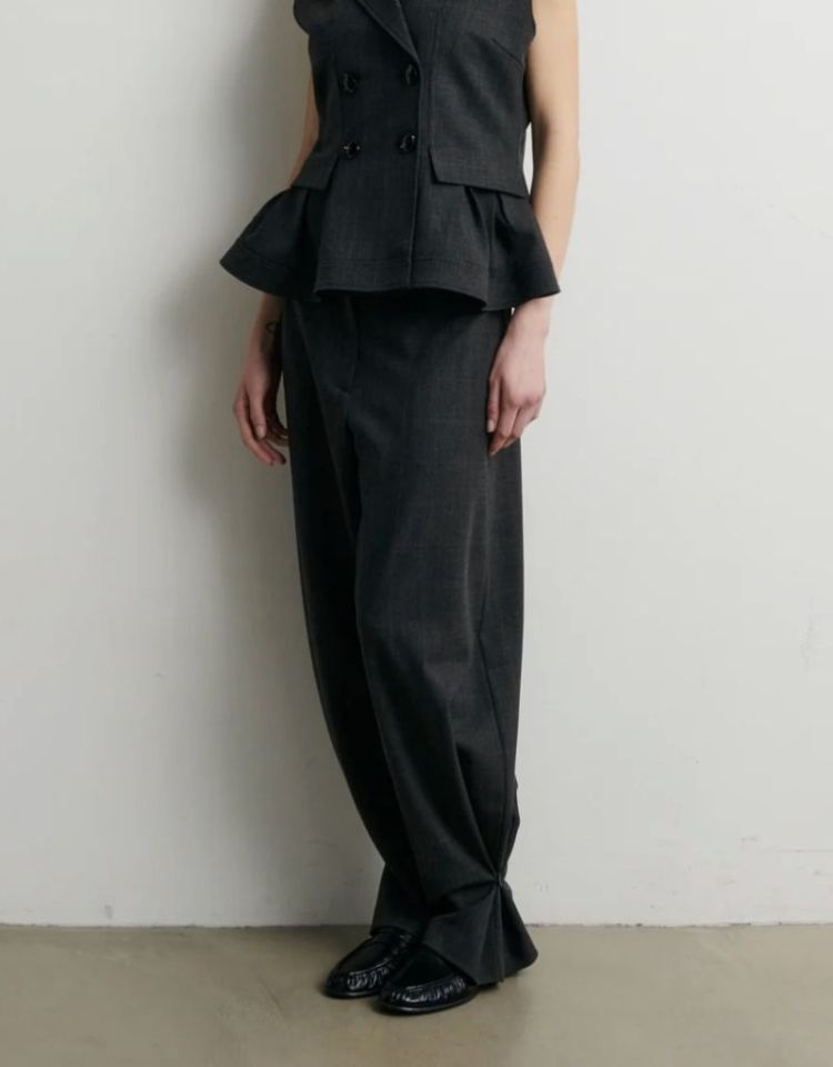 Anjou trousers Dark grey melan