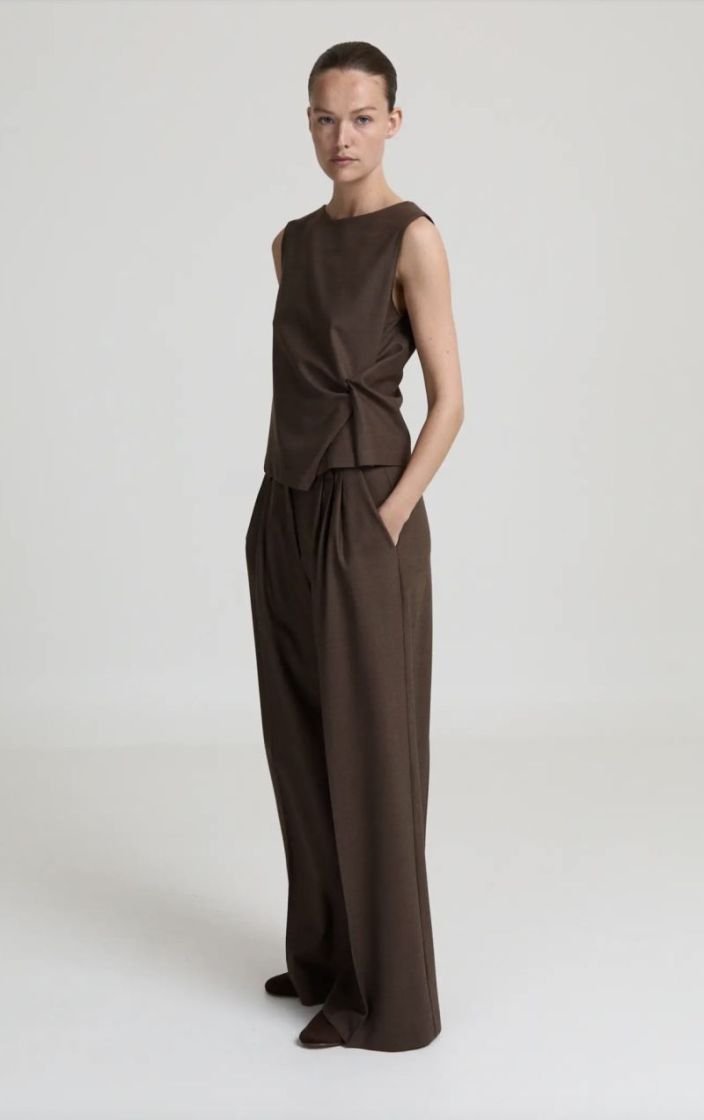 Camille pants Brown melange