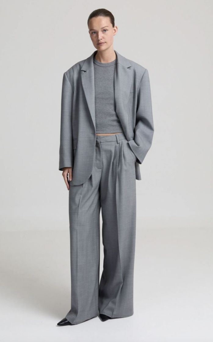 Judy oversized blazer Grey melange