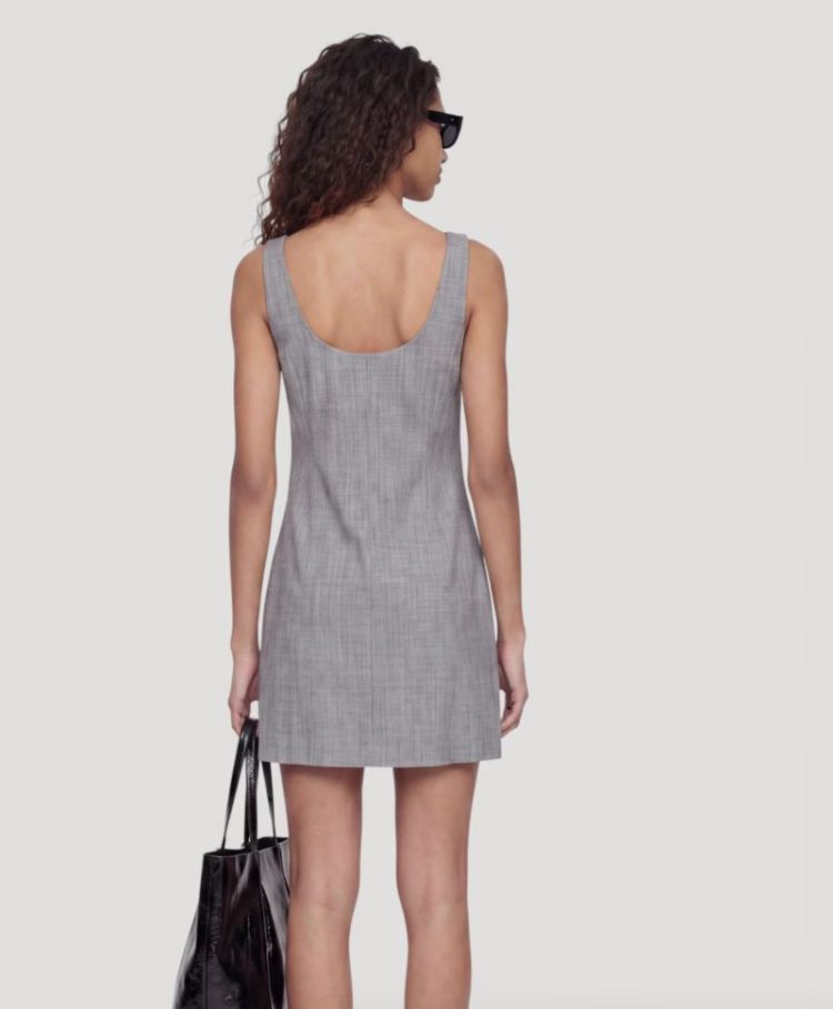 Ezra dress Grey melange