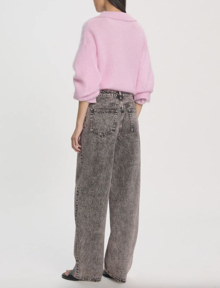 Theodora denim trousers  Pink / grey aci