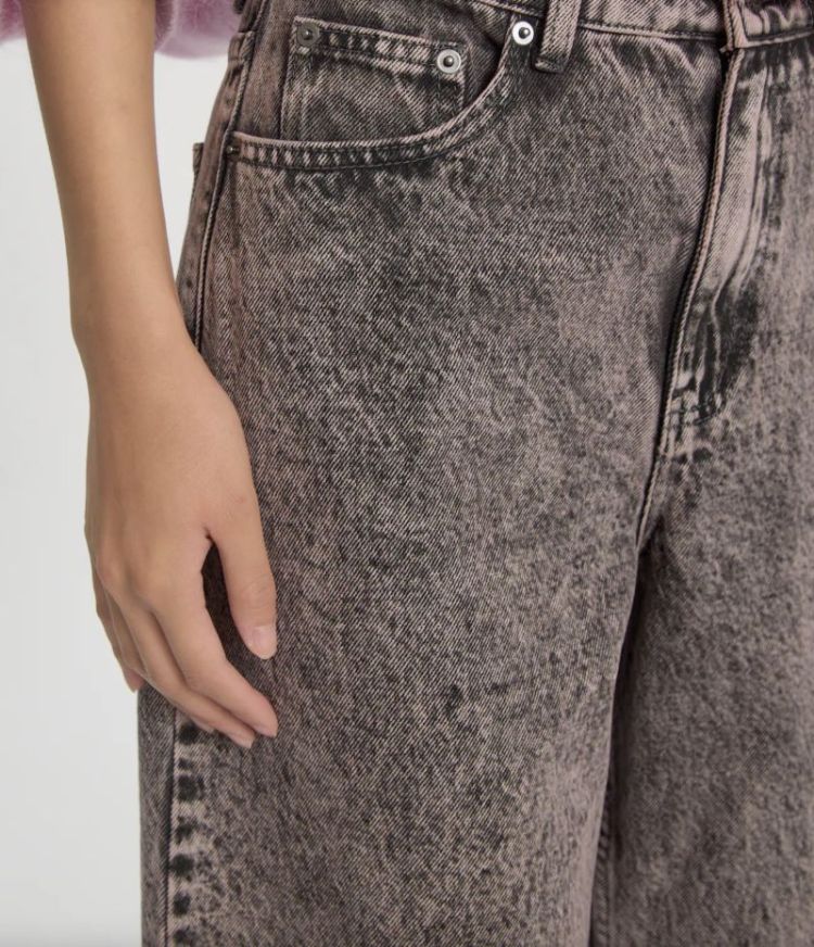 Theodora denim trousers  Pink / grey aci