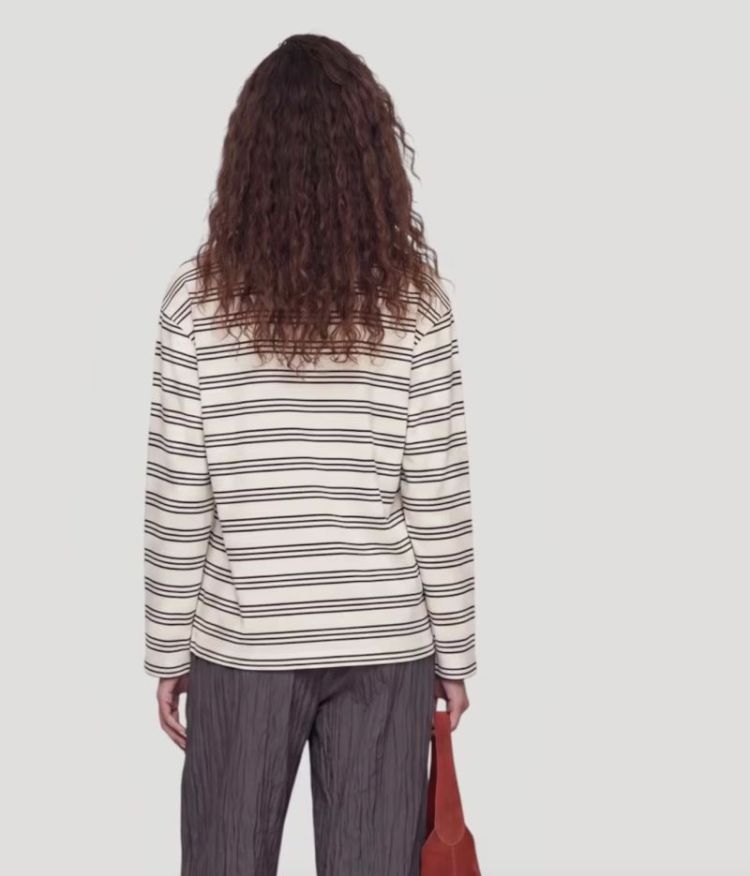 Verlee longsleeve  Stripes: garden