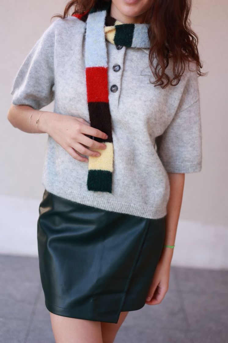 Marike PU skirt  Scarab