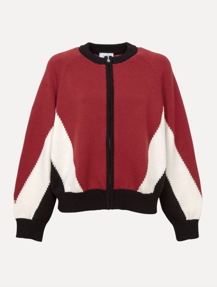 Lana bomber cardigan Multicolor